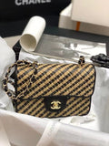Chanel Raffia, Jute Thread small flap bag