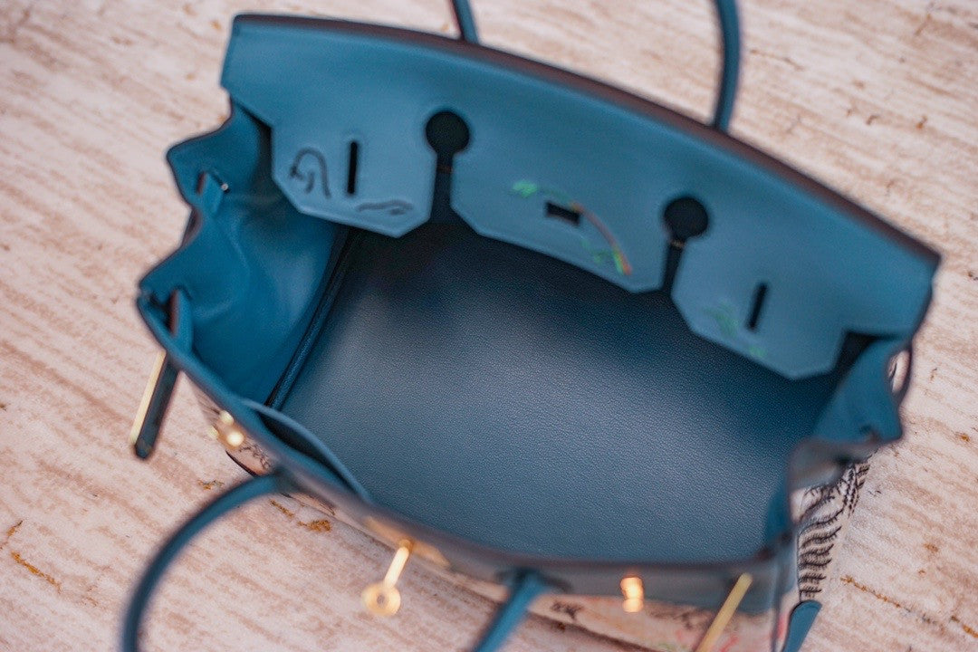 [Online Exclusive] Hermes Faubourg Tropical Birkin 30 Blue