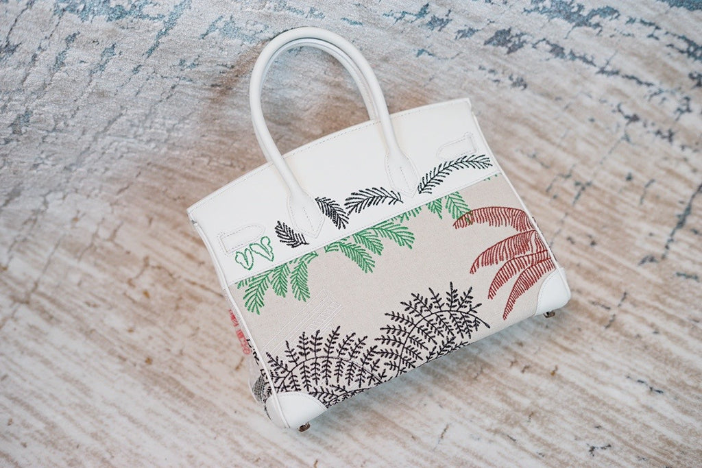 [Online Exclusive]Hermes Faubourg Tropical Birkin 30 White