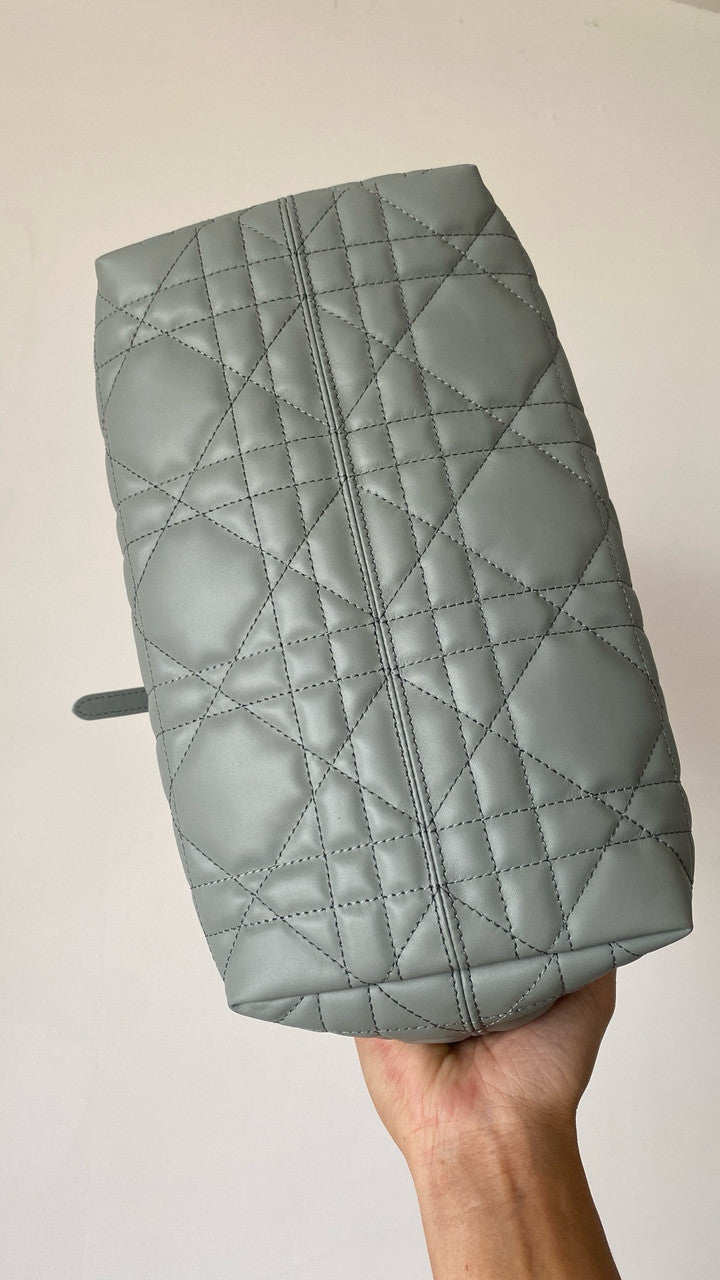 Christian Dior medium DIOR TOUJOURS BAG Blue Macrocannage Calfskin