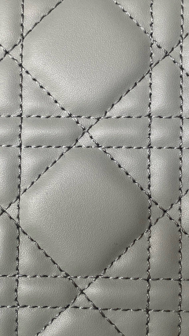 Christian Dior medium DIOR TOUJOURS BAG Blue Macrocannage Calfskin