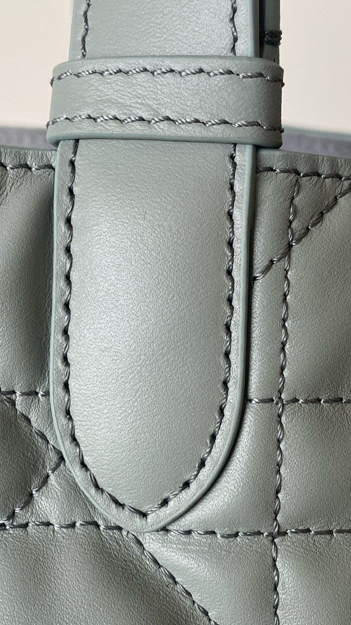 Christian Dior medium DIOR TOUJOURS BAG Blue Macrocannage Calfskin