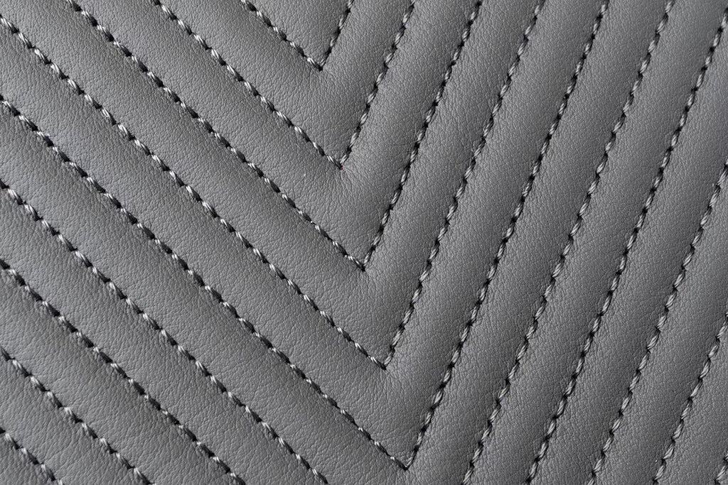 Chanel Grey Medium Chevron Boy Bag 28cm