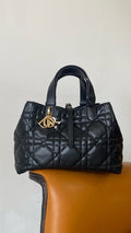 Christian Dior medium DIOR TOUJOURS BAG Black Macrocannage Calfskin