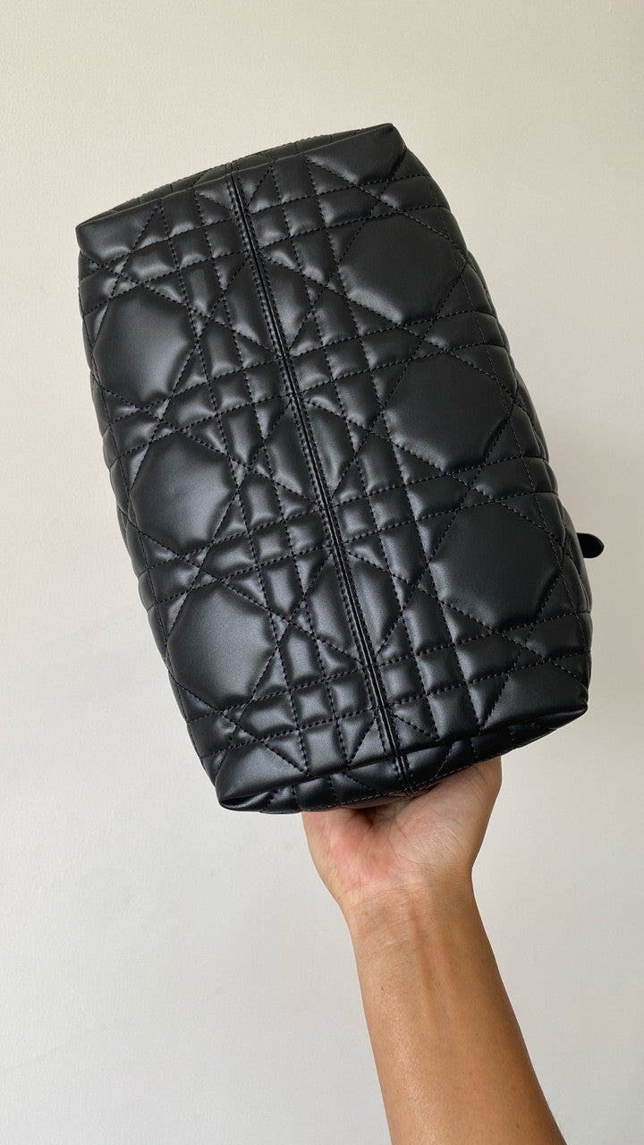 Christian Dior medium DIOR TOUJOURS BAG Black Macrocannage Calfskin