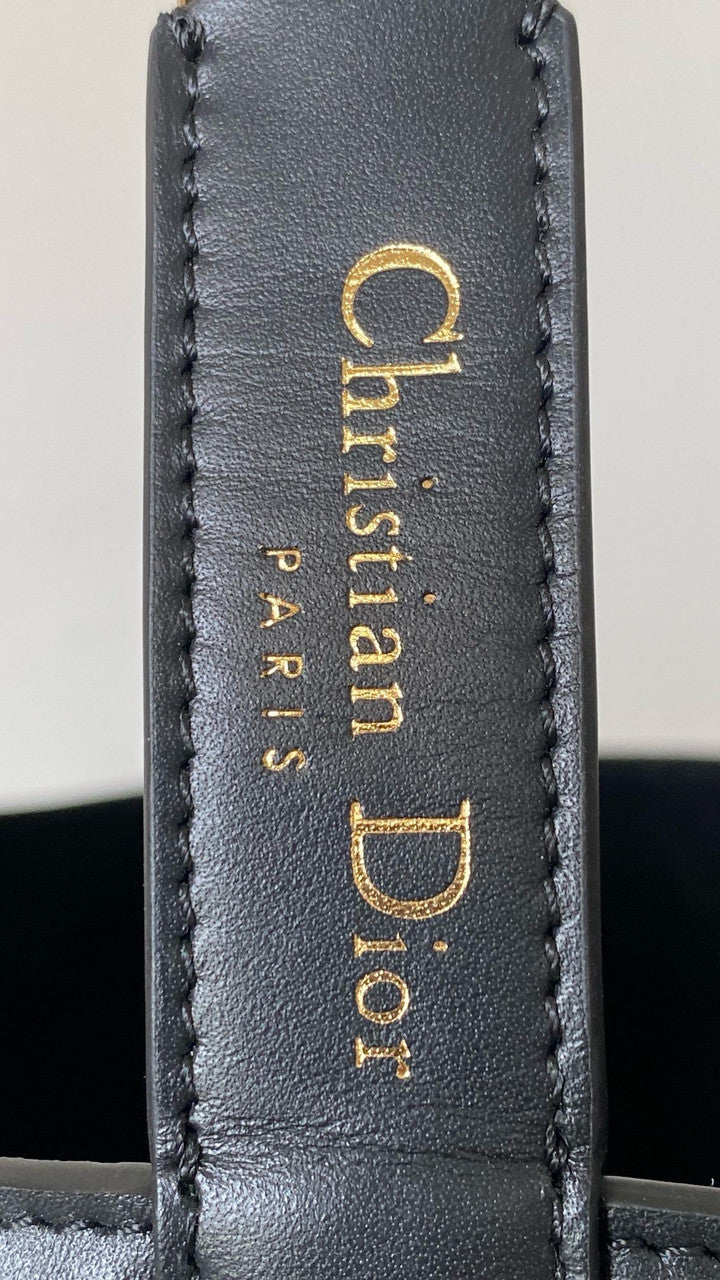 Christian Dior medium DIOR TOUJOURS BAG Black Macrocannage Calfskin