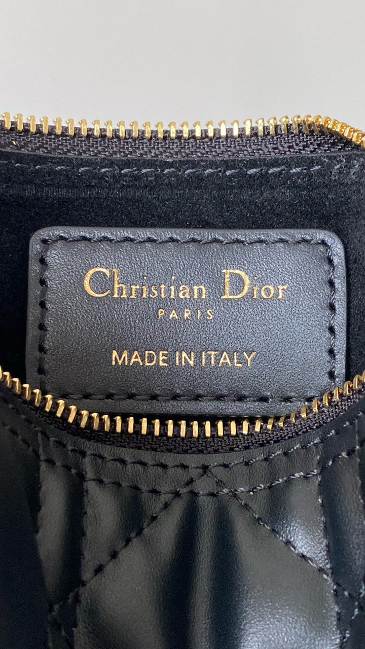 Christian Dior medium DIOR TOUJOURS BAG Black Macrocannage Calfskin