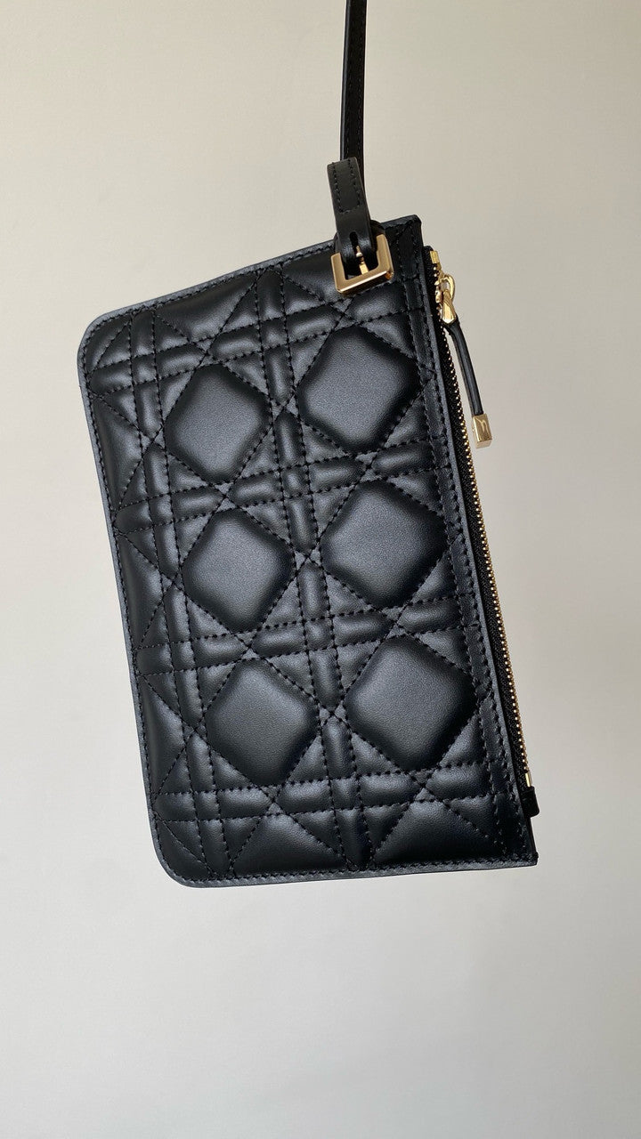 Christian Dior medium DIOR TOUJOURS BAG Black Macrocannage Calfskin