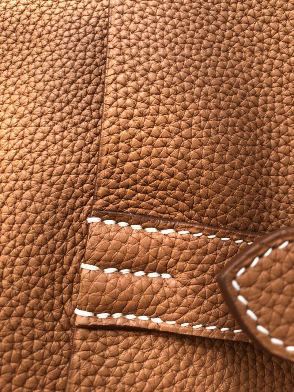Hermes Gold 31 cm Halzan bag Togo Leather