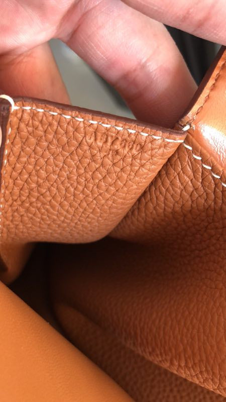 Hermes Gold 31 cm Halzan bag Togo Leather