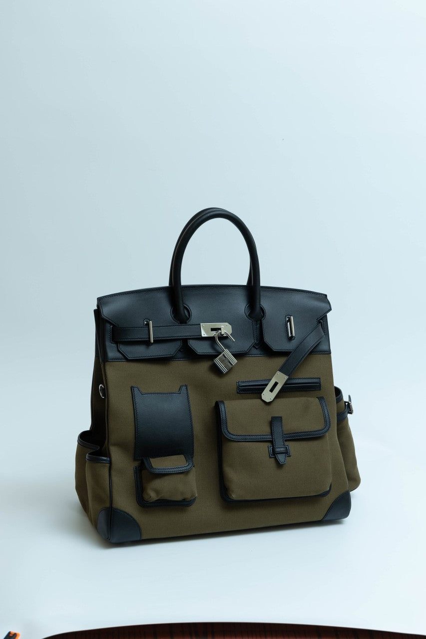 [Exclusive] Hermes Haut à Courroies 40 Cargo Bag Olive