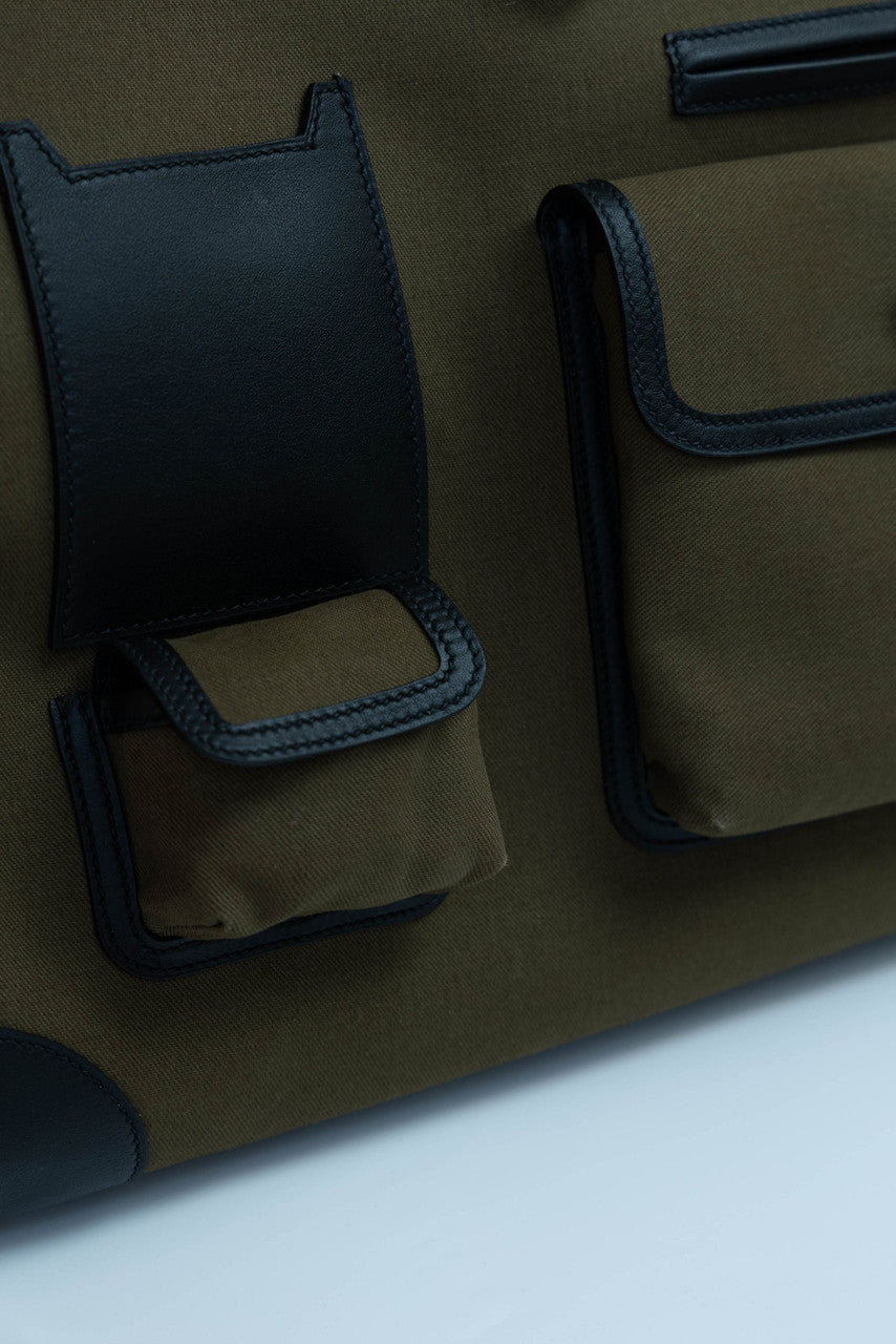 [Exclusive] Hermes Haut à Courroies 40 Cargo Bag Olive