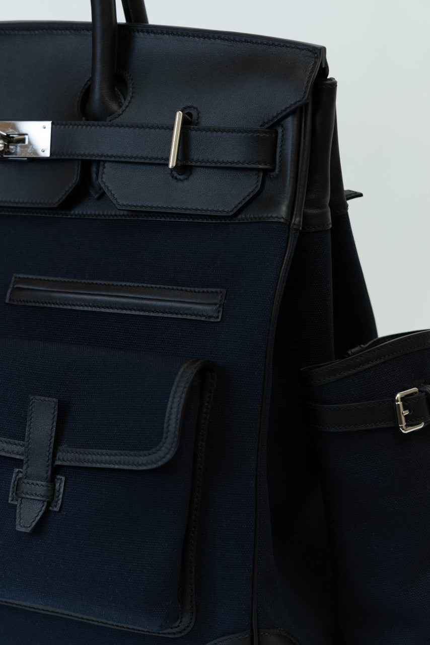 [Exclusive] Hermes Haut à Courroies 40 Cargo Bag Black