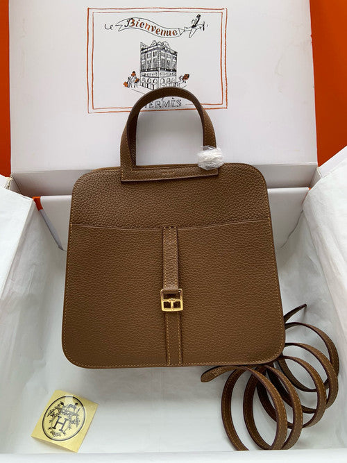 Hermes Halzan 25 Gold Clemence Gold Hardware