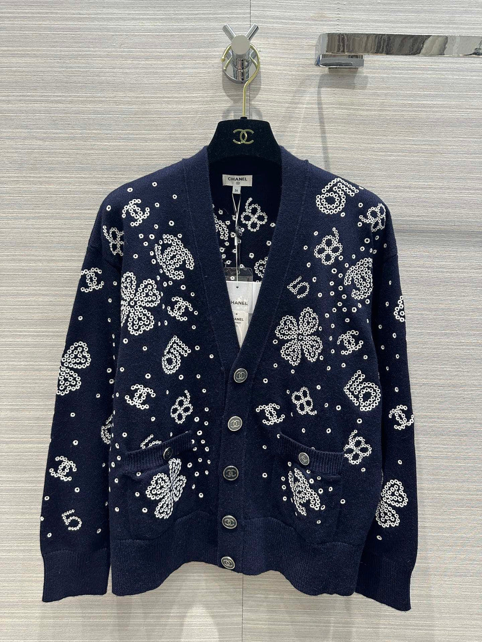 Chanel SS2023 Pre-Collection CARDIGAN NAVY