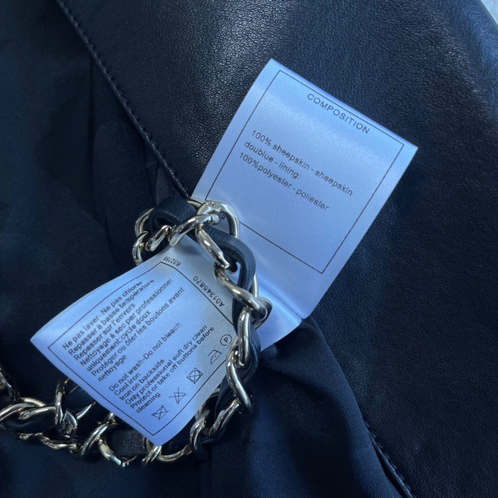 Chanel Spring-Summer 2022 Crumpled Calfskin Skirt
