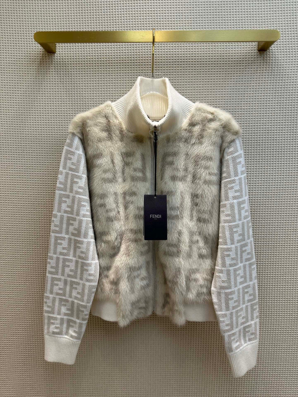 Fendi Bomber jacket White mink bomber