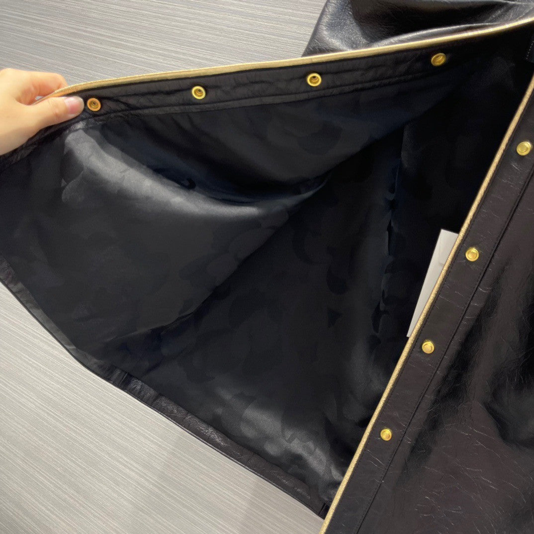 Chanel Spring-Summer 2022 Crumpled Calfskin Skirt