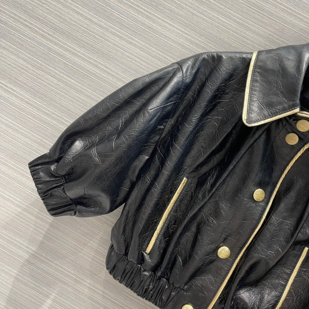 Chanel Spring-Summer 2022 Crumpled Calfskin Jacket