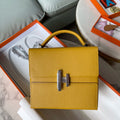 Hermes Cinhetic bag Amber With Palladium Hardware Hermes