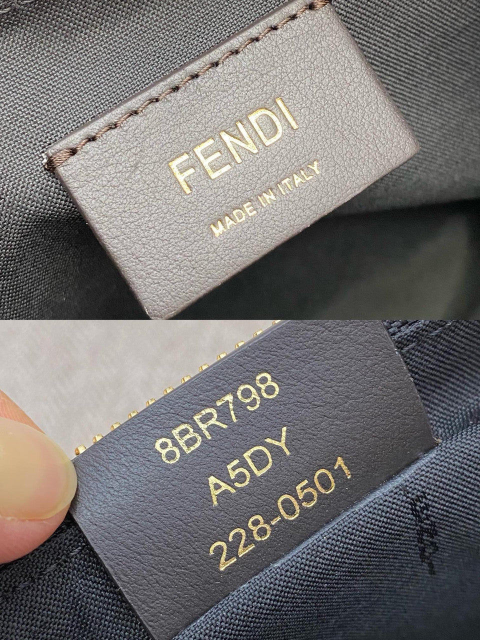 Fendi Fendigraphy Small Black leather bag