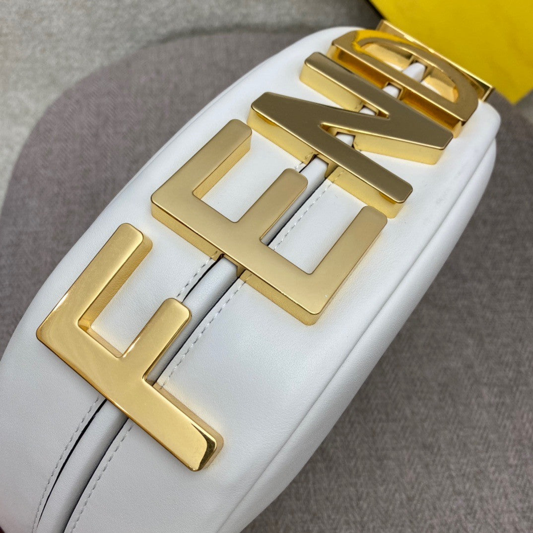 Fendi Fendigraphy Small White leather bag