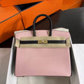 Hermès Special Order Black/Pink Birkin 30 cm Epsom Leather Gold Hardware