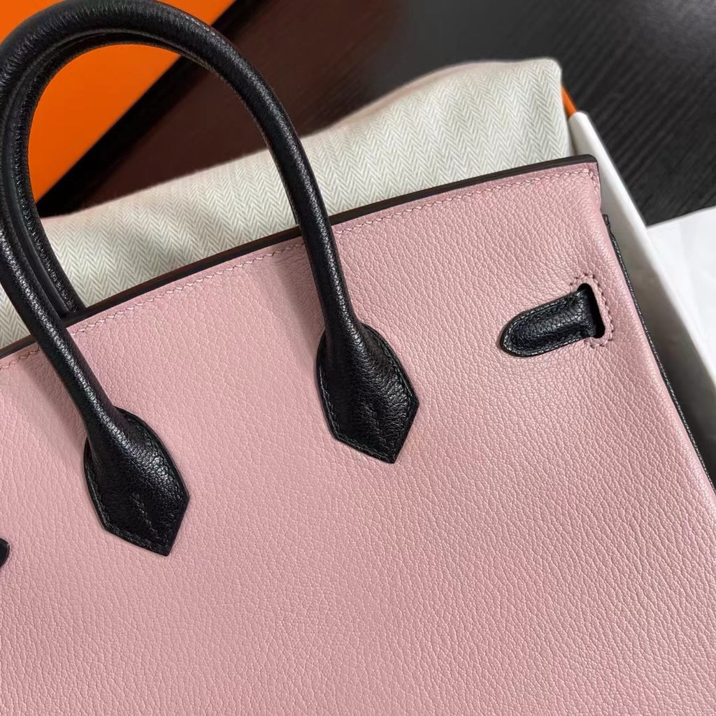 Hermès Special Order Black/Pink Birkin 30 cm Epsom Leather Gold Hardware