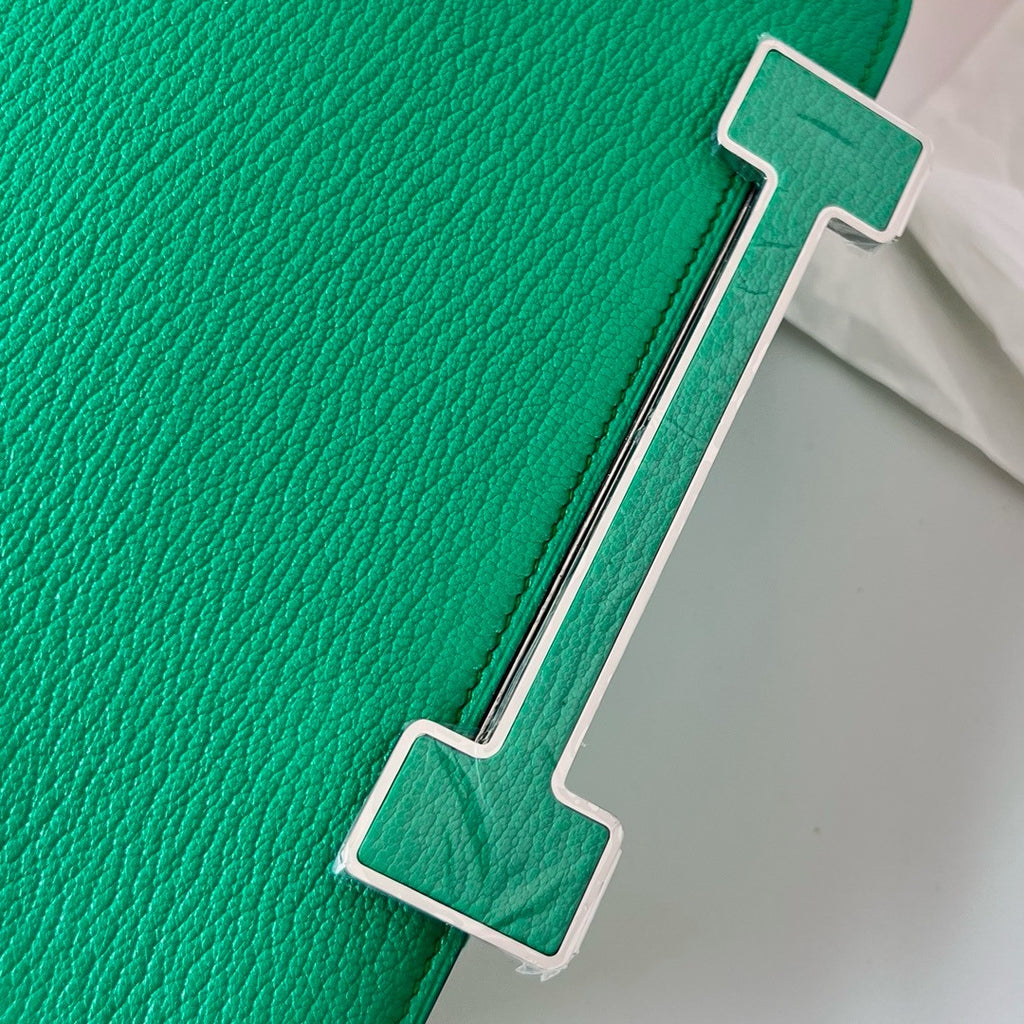 Hermès Geta Mint Chevre Palladium Hardware