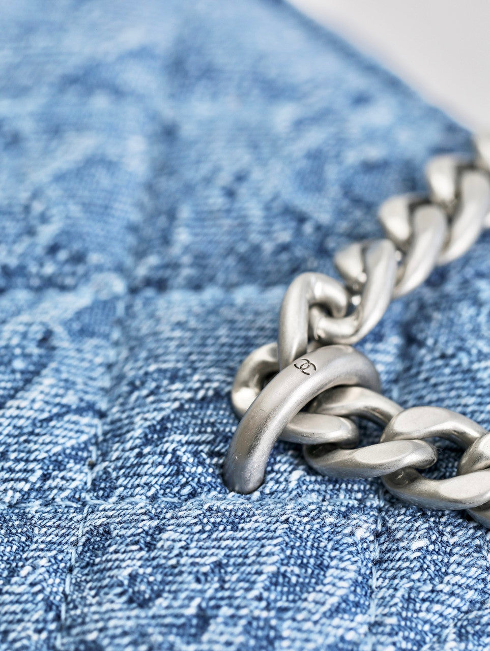 Chanel CLUTCH WITH CHAIN DENIM SS2023