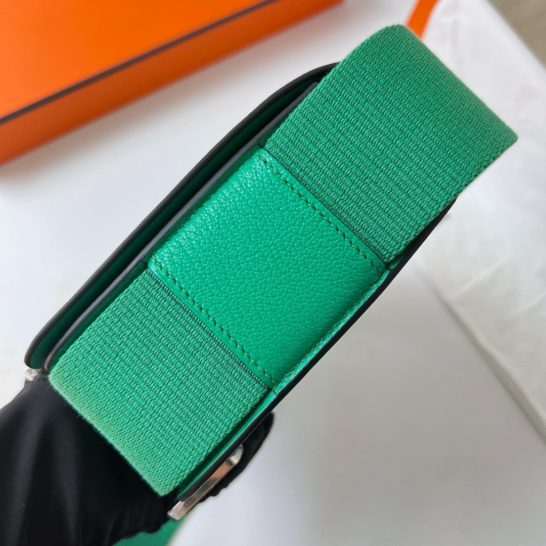 Hermès Geta Mint Chevre Palladium Hardware
