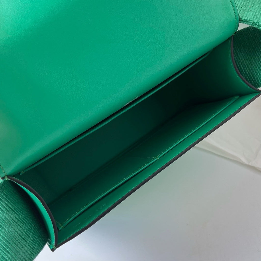 Hermès Geta Mint Chevre Palladium Hardware