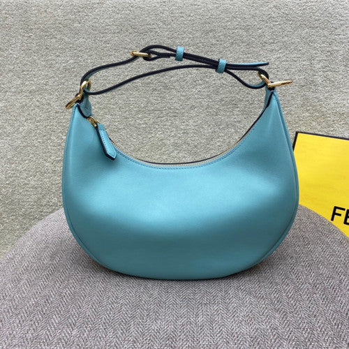 Fendi Fendigraphy Small Light Blue leather bag