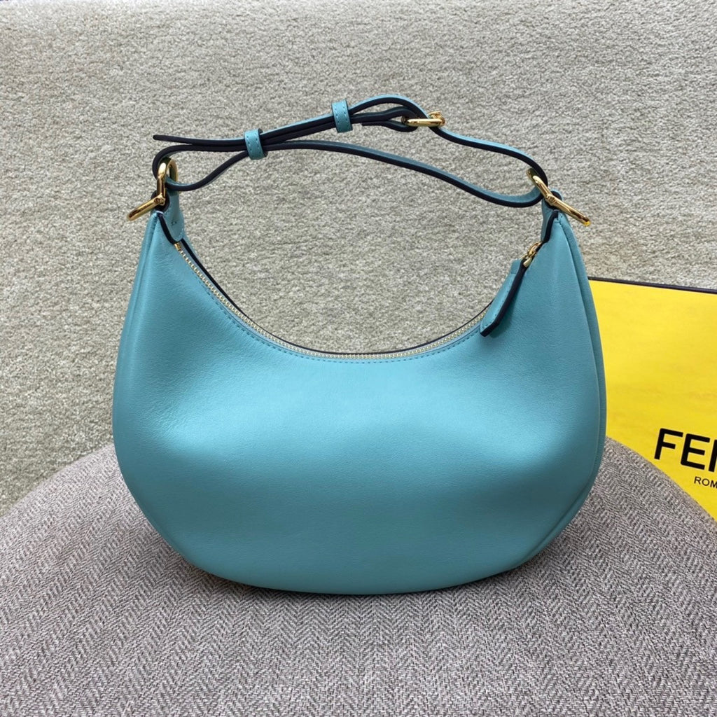 Fendi Fendigraphy Small Light Blue leather bag