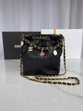 Chanel SS2023 Pre-Collection SMALL BUCKET BAG BLACK
