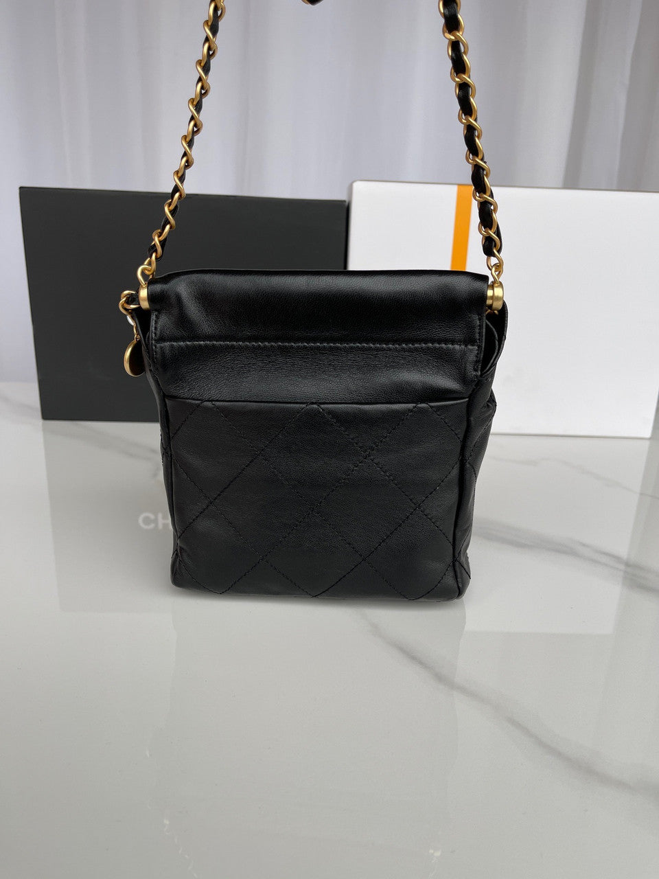 Chanel SS2023 Pre-Collection SMALL BUCKET BAG BLACK