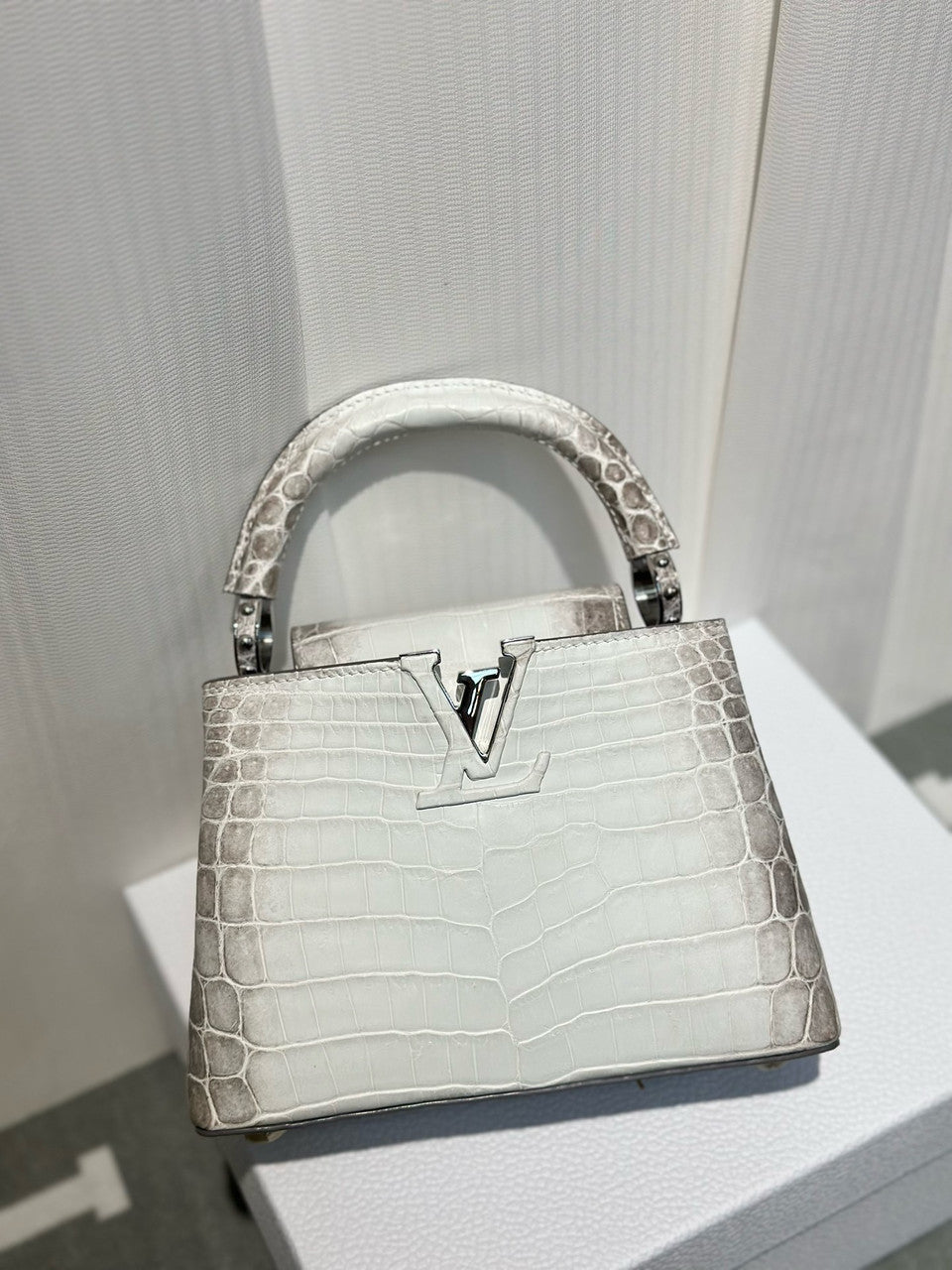 LOUIS VUITTON Himalaya Crocodile BB Capucines