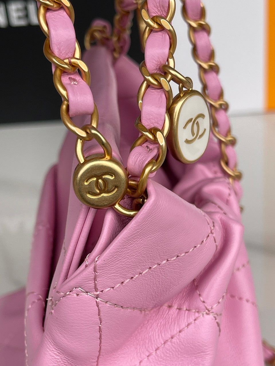 Chanel SS2023 Pre-Collection SMALL BUCKET BAG PINK