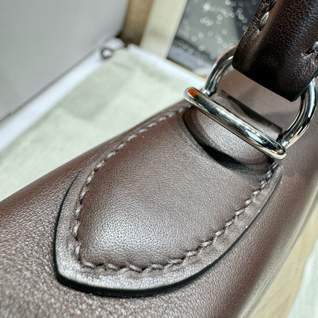 Hermes LIMITED EDITION SWIFT LEATHER & TOILE CAMOUFLAGE LAKIS KELLY 28 WITH PALLADIUM HARDWARE