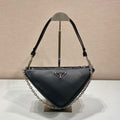 Prada Triangle leather shoulder bag