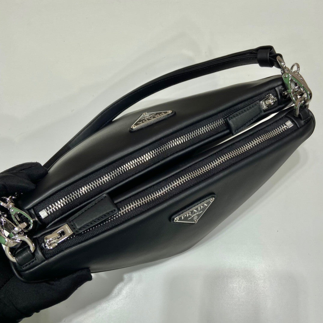 Prada Triangle leather shoulder bag
