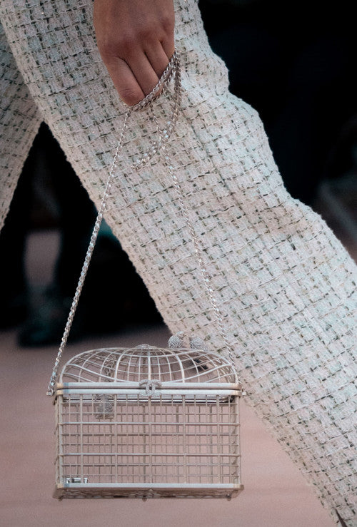 Chanel SPRING-SUMMER 2025   BIRDCAGE MINAUDIERE SILVER
