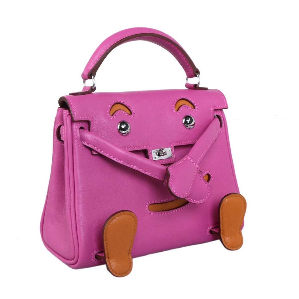 Hermes Quelle Idole Kelly Doll Bag Magnolia Swift Palladium Hardware