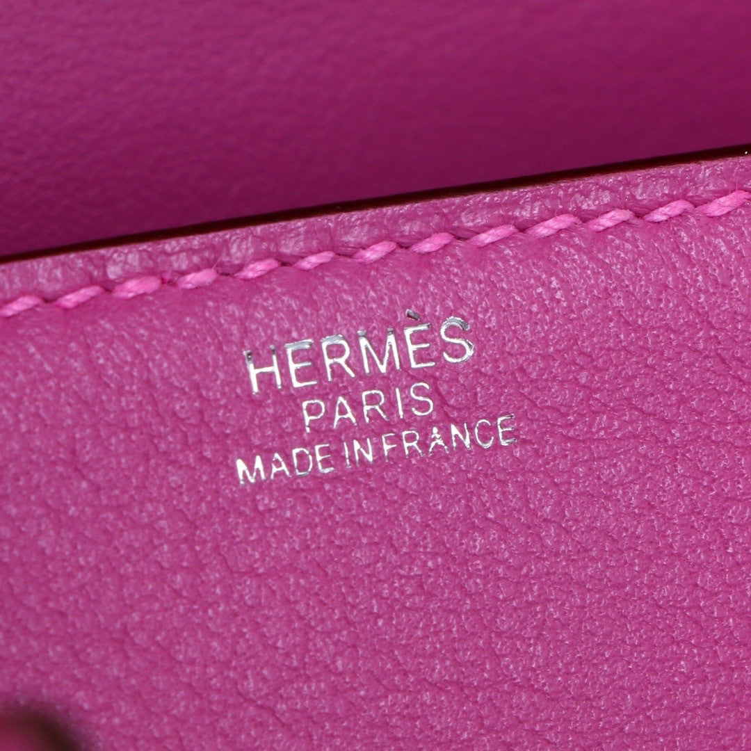 Hermes Quelle Idole Kelly Doll Bag Magnolia Swift Palladium Hardware