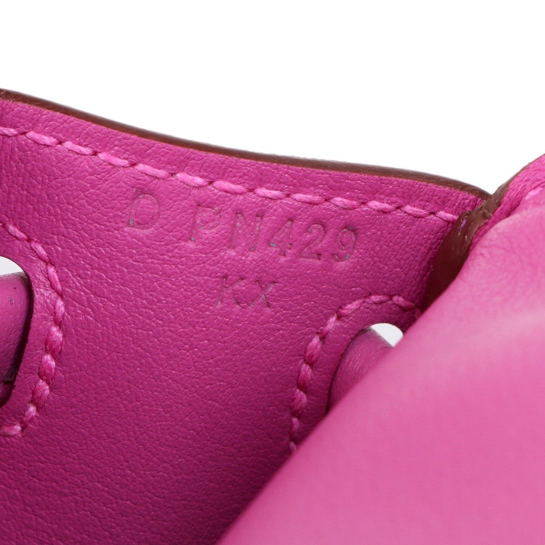 Hermes Quelle Idole Kelly Doll Bag Magnolia Swift Palladium Hardware