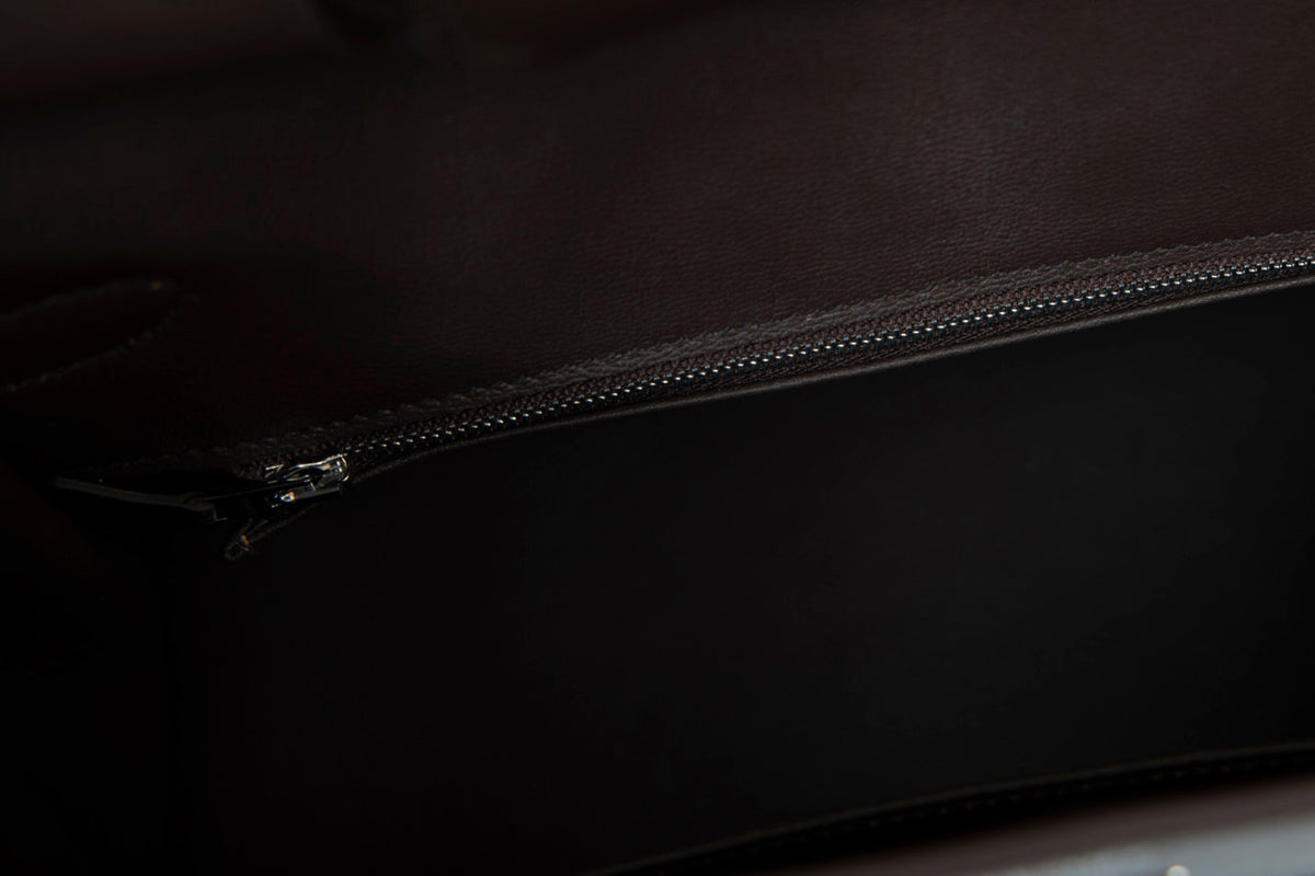 Hermès Birkin 35 Jumping Canvas and Black Box Leather with Palladium Hardware