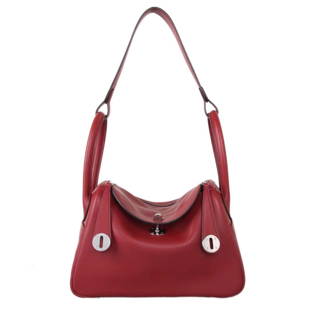 Hermes  K1 Rouge Grenat Lindy 26 Swift Palladium Hardware