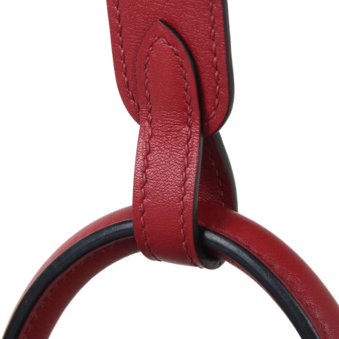Hermes  K1 Rouge Grenat Lindy 26 Swift Palladium Hardware