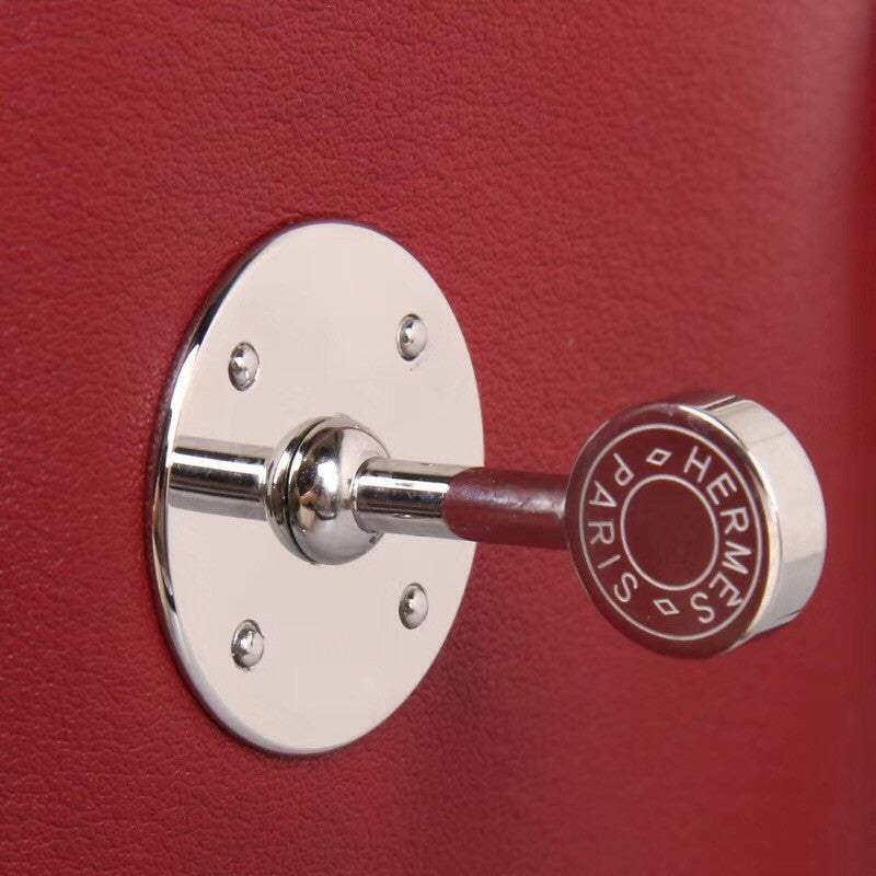 Hermes  K1 Rouge Grenat Lindy 26 Swift Palladium Hardware