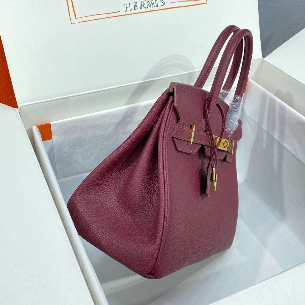 Hermès 18 Bordeaux Birkin 30 cm Togo Leather Gold Hardware